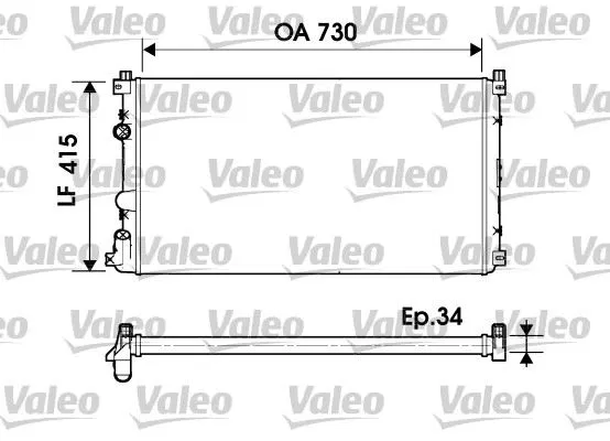 7701057119 Radyatör Renault | 732918 VALEO