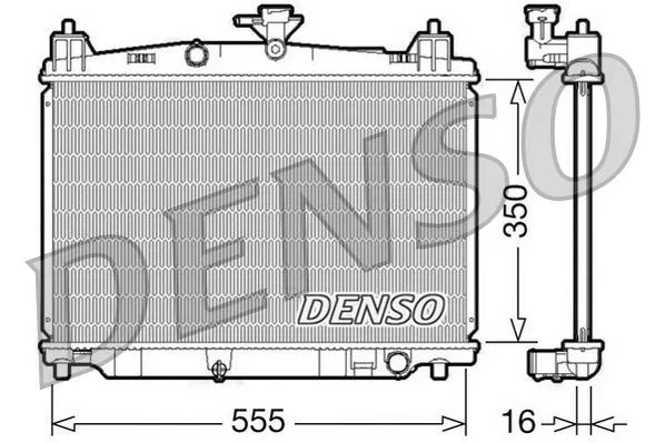 ZJ3815200 RADİATOR. Engine Cooling Mazda 2 (07-15) | DRM44016 DENSO