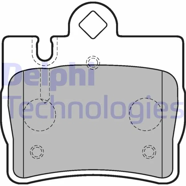 A0044209420 Fren Balata Mercedes-Benz S-Class | LP1697 DELPHI