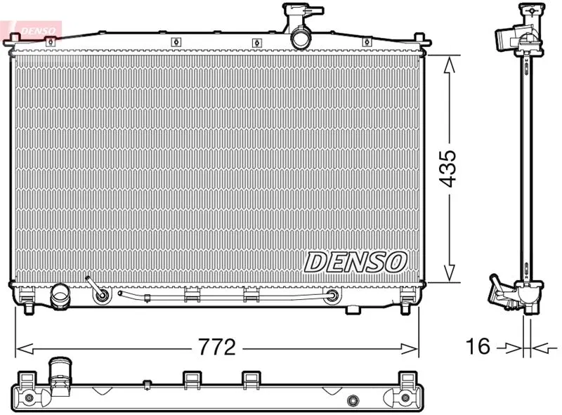 253100W100 Su Radyatörü Hyundai Santa FÉ | DRM41024 DENSO