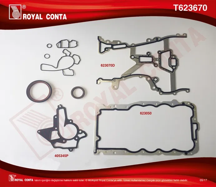 1606248 Alt Takım Conta Corsa B-Astra G-Corsa C-Meriva | T623670 ROYAL