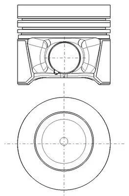 04L107065AE Piston VW | 028PI00179000 MAHLE