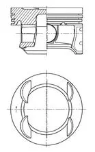 55571102 KSS 41007620 Piston | KOLBENSCHMIDT