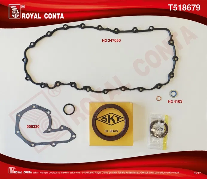 7701471360 Alt Takım Conta (Skt Keçeli) Lgn I-II 2.0 16V | T518679 ROYAL