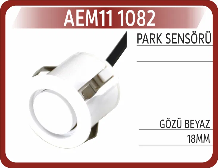 Park Sensörü Gözü Beyaz 18mm | AEM11-1082 AEM