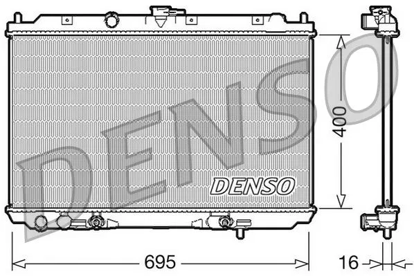 21460BU703 Su Radyatörü Nissan Almera Tino | DRM46026 DENSO