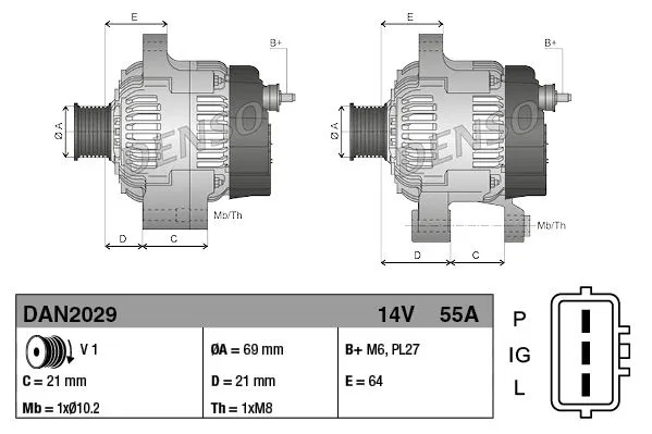 11962677210 Alternatör | DAN2029 DENSO