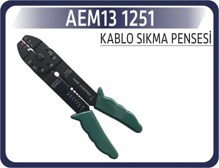Kablo Siyirma+Sikma Aparatı | 1251 AEM