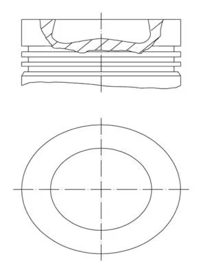 Piston Complete -MM VW | 028PI00155001 MAHLE