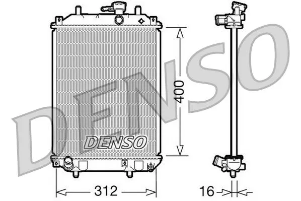 16400B2040000 Motor Su Radyatörü | DRM35002 DENSO