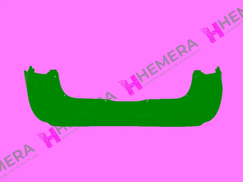 850107791R Tampon Arka Astarlı Sensörsüz Dacia Logan 2013- | P2-DA-LGW3S PULO