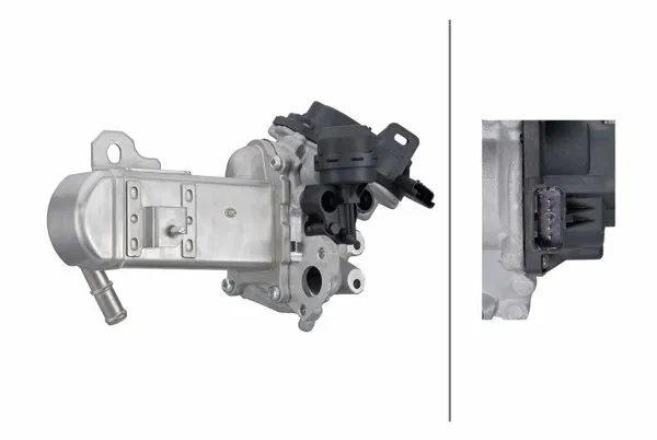 9M5Q9D475DC EGR MODÜLÜ,12V,ELEKTRİKLİ,5-KUTUPLU,CİTROËN/FİAT/F | 6NU 358 167 071 HELLA