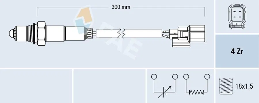 36532R1BA01 Oksijen Sensörü Honda FR-V | 77502 FAE