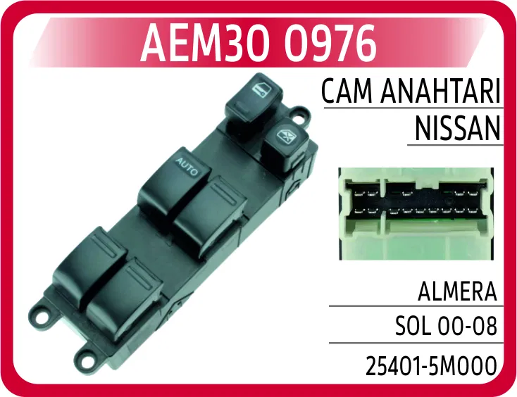 254015M000 Cam Anahtarı Nissan Almera Sol 00-08 | 0976 AEM