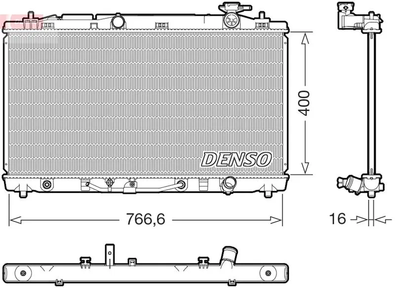 1640031520 Thermal Radiator | DRM50146 DENSO