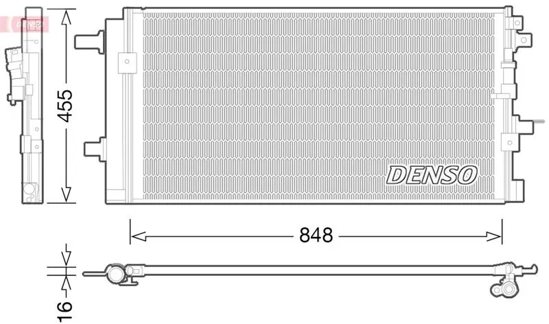 8K0260401S Kondansatör, Klima Sistemi | DCN02023 DENSO