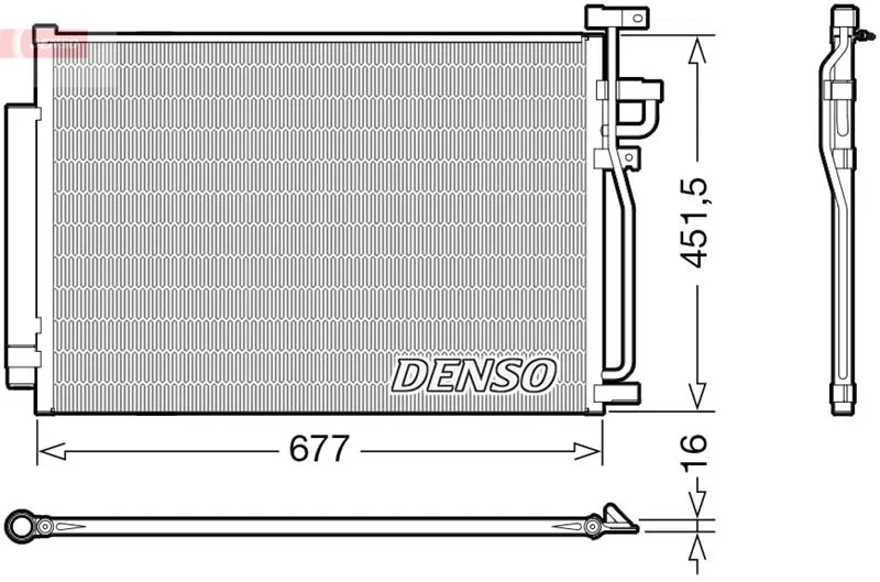 96436393 Klima Radyatörü | DCN20040 DENSO