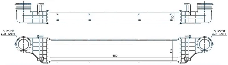A2115001002 Intercooler Brazing Intercooler A | IME513050 ORIS