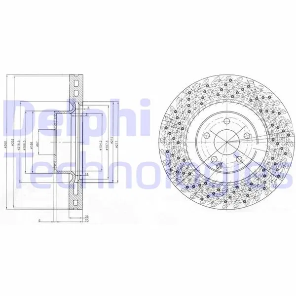 2204211912 Fren Diski Mercedes-Benz S-Class | BG9879 DELPHI