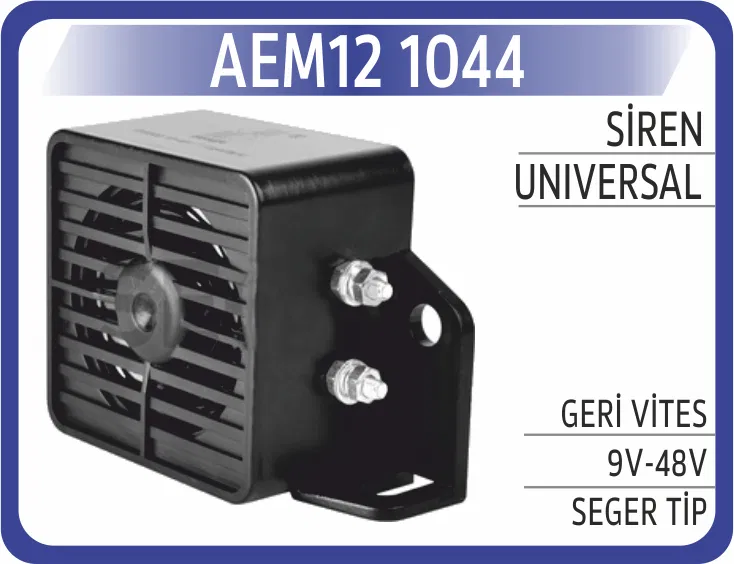 20GK0948 Siren Geri Vites 9V-48V Seger Tip | 1044 AEM