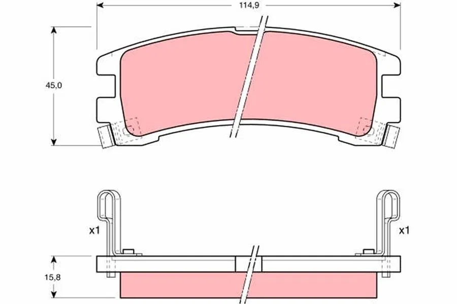 4406032G85 Disk Balata Nissan Terrano I | GDB1018 TRW