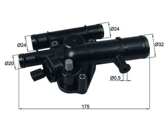 8200641307 Thermostat, İntegral Renault Megane II | TI24389 MAHLE
