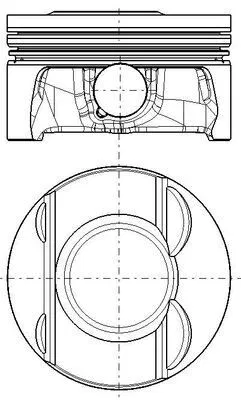 Piston Complete Porsche Cayenne | 028PI00174002 MAHLE
