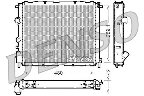 7700836304 Su Radyatörü | DRM23009 DENSO