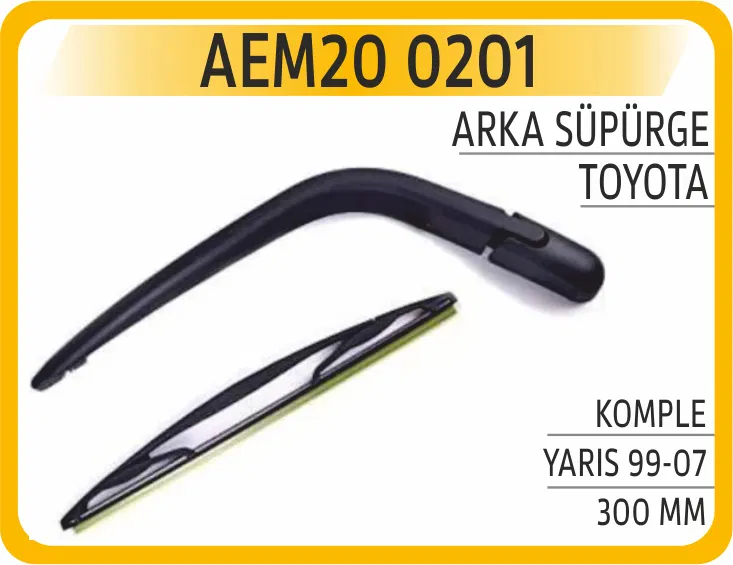 0201 Arka Süpürge Komple Yaris 99-07 300 Mm | AEM