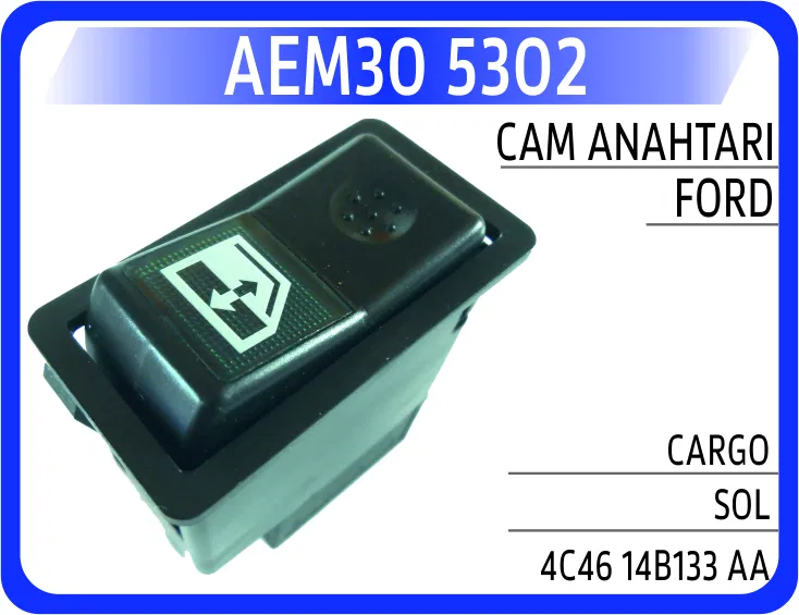 4C4614B133AA Cam Anahtarı Ford Cargo Sol | 5302 AEM