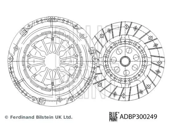 302050001R Debriyaj Seti Renault | ADBP300249 BLUEPRINT