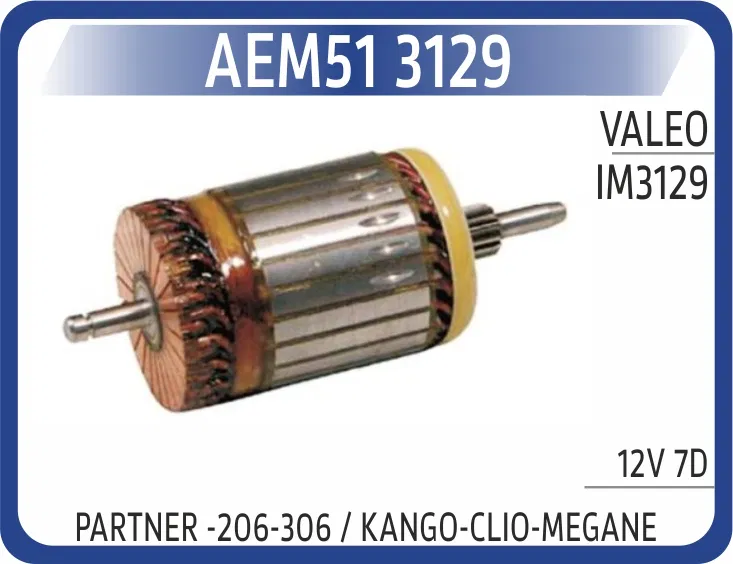 IM3129 Marş Kollektörü IM3129 Partner Clio Kangoo Megane | AEM