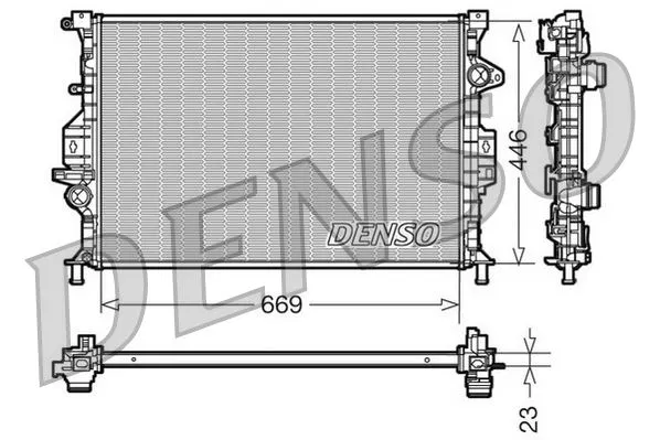 7G918005BD Su Radyatörü | DRM10077 DENSO