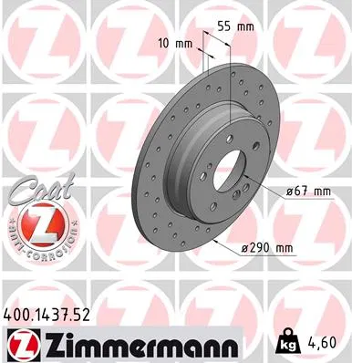 Fren Diski | 400.1437.52 ZIMMERMANN