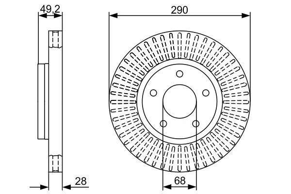 40206CK000 Fren Diski | 0986479V48 BOSCH
