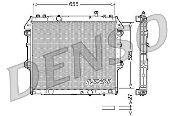 164000L250 Su Radyatörü Toyota Hilux VII | DRM50039 DENSO