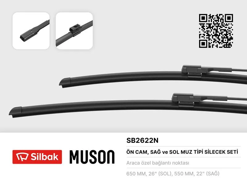 A1678209201 Silecek Süpürgesi Takımı 650mm / 550mm Mercedes | SB2622N SILBAK