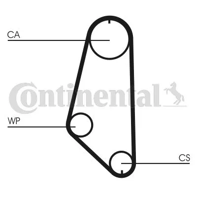 636565 Triger Kayısı (Opel 1.6 Ascona C Astra F Omega A Vectra A ) | CT720 CONTINENTAL