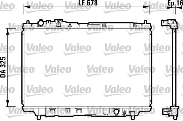 B6BF15200G Radyatör Mazda 323 | 734120 VALEO