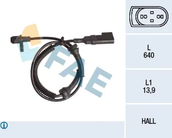 4370938 Tekerlek Hiz Sensörü - ABS Ford Tourneo Connect | 78145 FAE