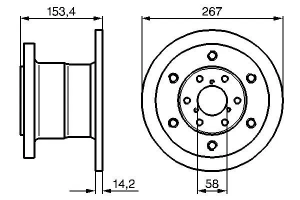 1904528 Fren Diski Iveco Daily II | 0986478647 BOSCH
