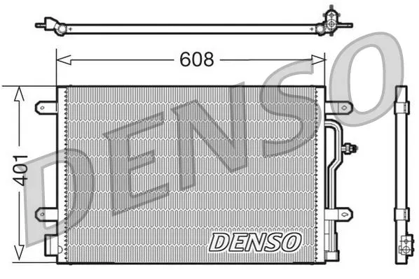 8E0260403B Klima Radyatörü Audi A4 B6 | DCN02011 DENSO