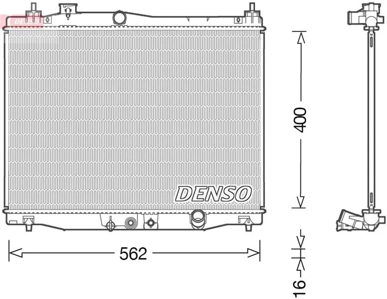 190105R0901 Su Radyatörü Honda Jazz IV | DRM40046 DENSO