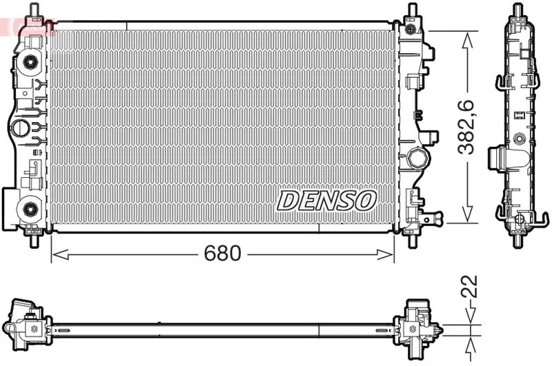 39074661 Su Radyatörü | DRM15008 DENSO