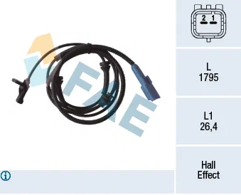 4545.87 Tekerlek Hiz Sensörü - ABS Citroën C5 I | 78305 FAE