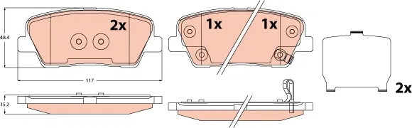 583022MA00 Disk Balata 0 0 - Hyundai Santa FÉ | GDB2621 TRW