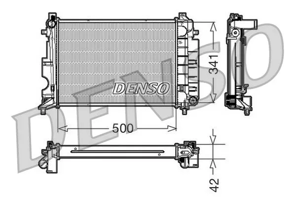 4288338 Su Radyatörü Saab 9-3 | DRM25014 DENSO