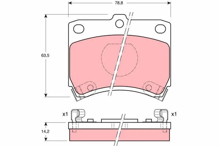 DA193328Z Disk Balata Mazda 121 I | GDB773 TRW