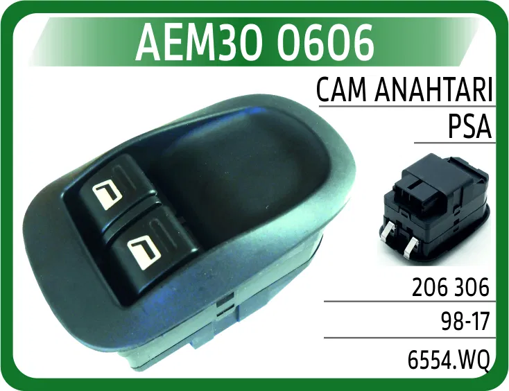 6554WQ Cam Anahtarı PSA 206 306 / /98-17 | 0606 AEM