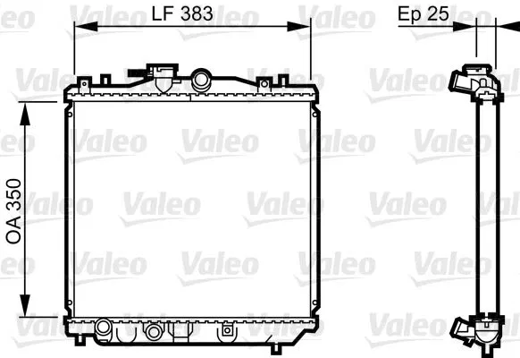 45199KA261 Radyatör Subaru | 731677 VALEO